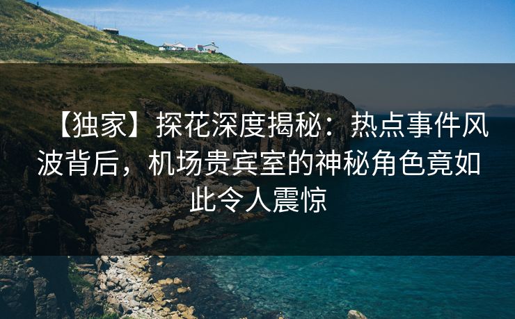 【独家】探花深度揭秘：热点事件风波背后，机场贵宾室的神秘角色竟如此令人震惊